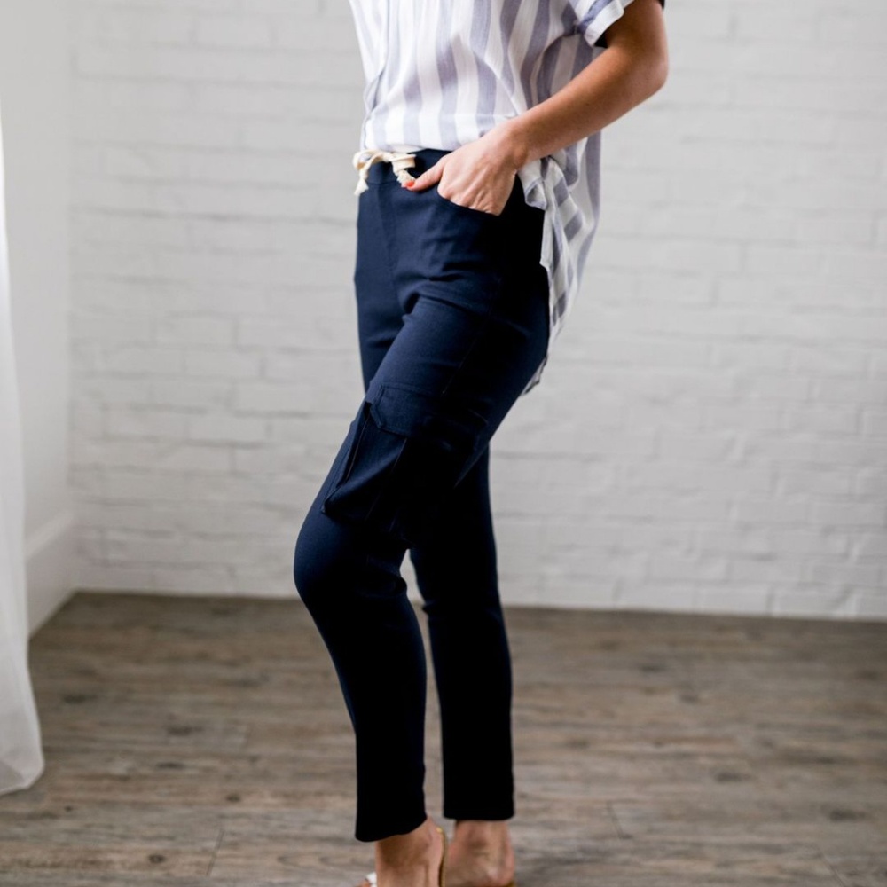 Drawstring cargo pants